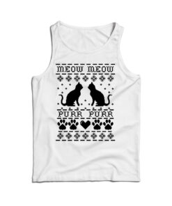 Meow Cat Christmas Toddler Tank Top