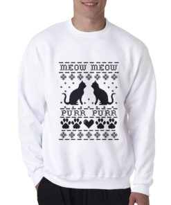 Meow Cat Christmas Toddler Sweatshirt