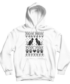 Meow Cat Christmas Toddler Hoodie