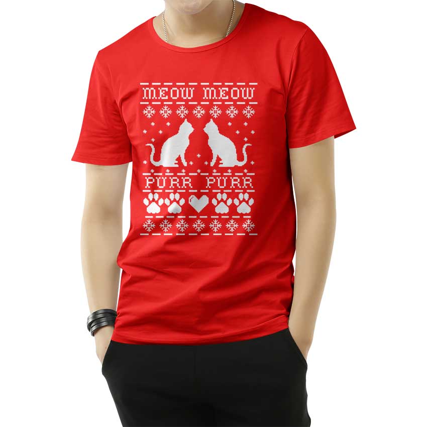 Meow Cat Christmas Toddler T-Shirt