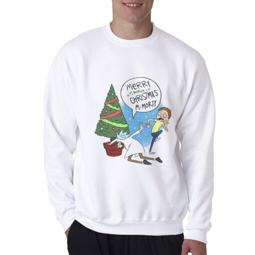 Rick And Morty Merry Xmas Parody Sweatshirt