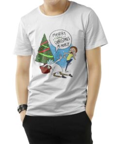 Rick And Morty Merry Xmas Parody T-Shirt