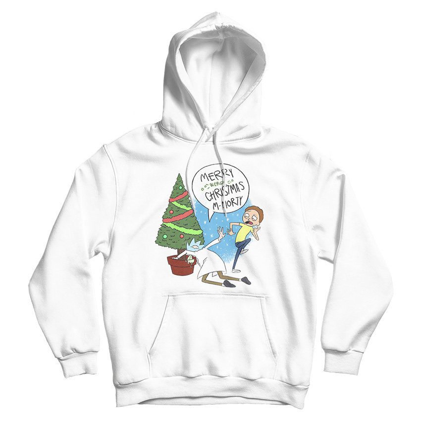 Rick And Morty Merry Xmas Parody Hoodie