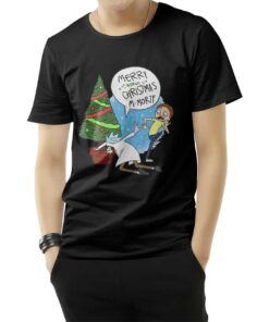 Rick And Morty Merry Xmas Parody T-Shirt