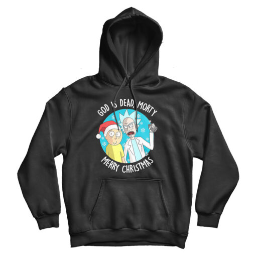 Rick and Morty X Merry Christmas Parody Hoodie