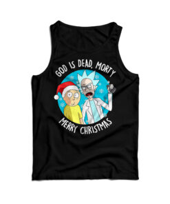 Rick and Morty X Merry Christmas Parody Tank Top