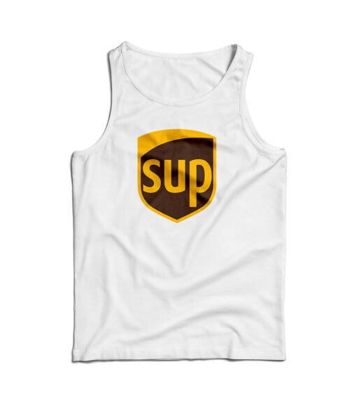 Sup Funny UPS Parody Logo Tank Top