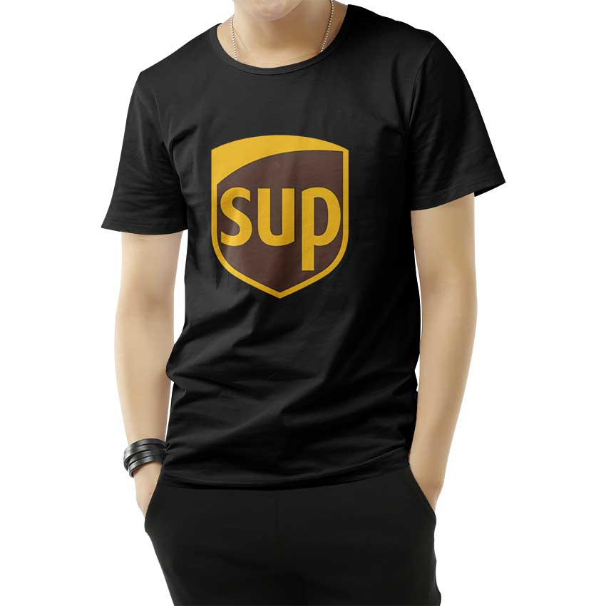 Sup Funny UPS Parody Logo T-Shirt