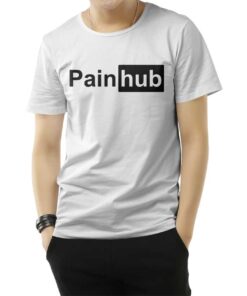 Official Painhub X Pornhub Parody Logo T-Shirt