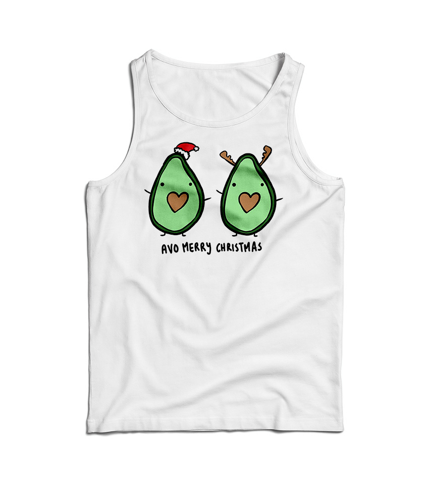Avocado Merry Christmas Tank Top