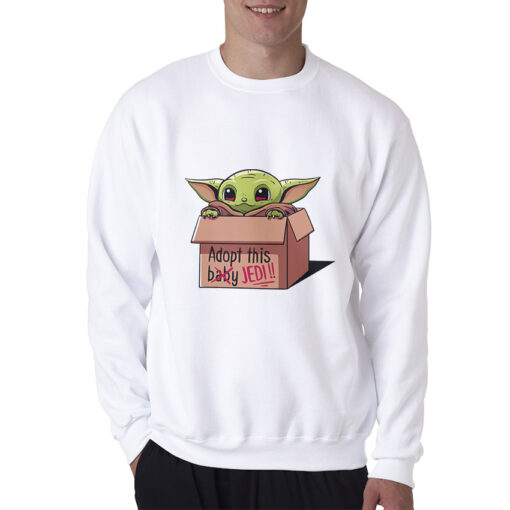 Baby Yoda Adopt This Baby Jedi Sweatshirt