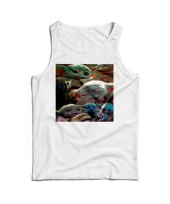 Baby Yoda Cute Collage Tank Top