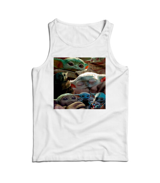 Baby Yoda Cute Collage Tank Top