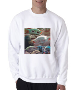 Baby Yoda Cute Collage Sweatshirt