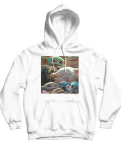 Baby Yoda Cute Collage Hoodie