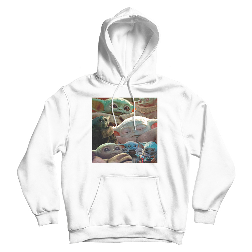 Baby Yoda Cute Collage Hoodie
