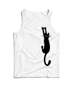 Black Cat Holding Tank Top
