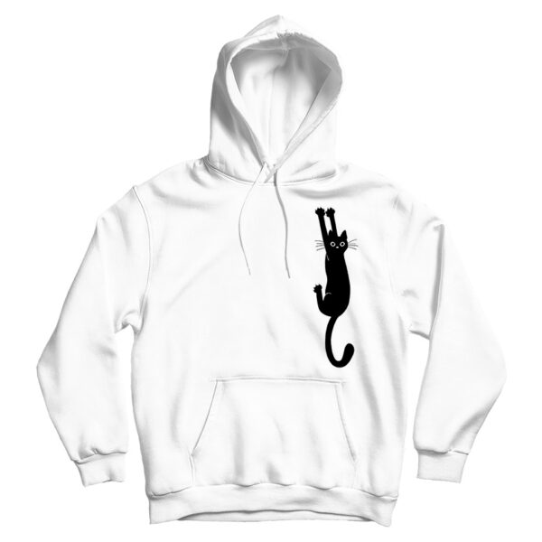 Black Cat Holding Hoodie Cheap For Men And Women