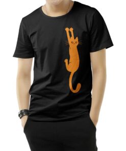 Black Cat Holding T-Shirt