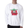 Christmas Baby Yoda Fitted Scoop Sweatshirt