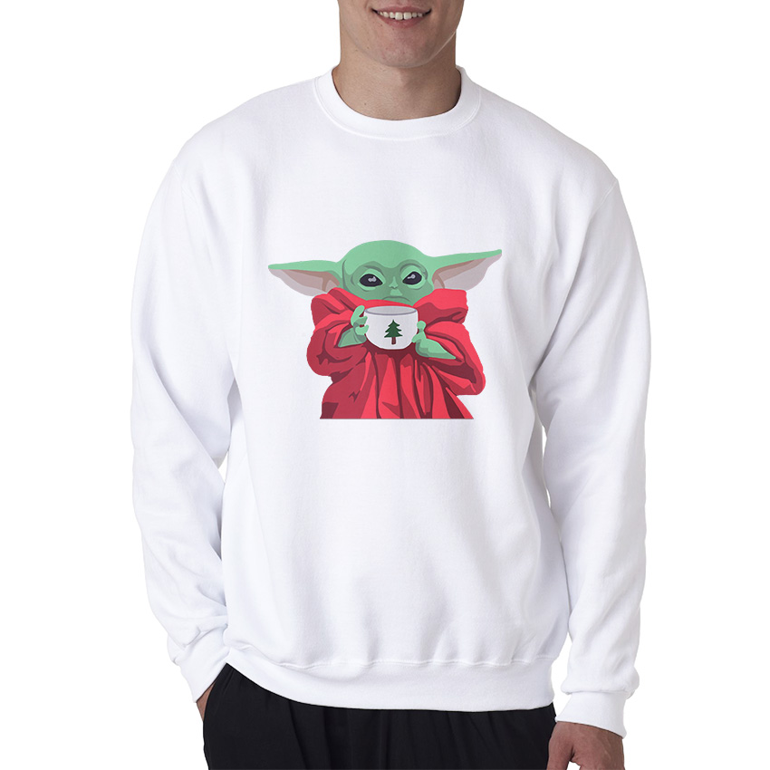 Christmas Baby Yoda Fitted Scoop Sweatshirt