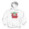 Christmas Baby Yoda Fitted Scoop Hoodie
