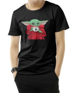 Christmas Baby Yoda Fitted Scoop T-Shirt