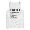 Faith Forwarding All Issues To Heaven Funny Quote Tank Top