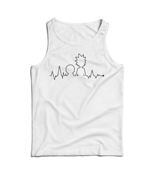 Heartbeat Rick and Morty Tank Top