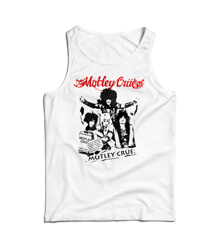 Motley Crue Merch Vintage Tank Top Cheap For Men's And Women's