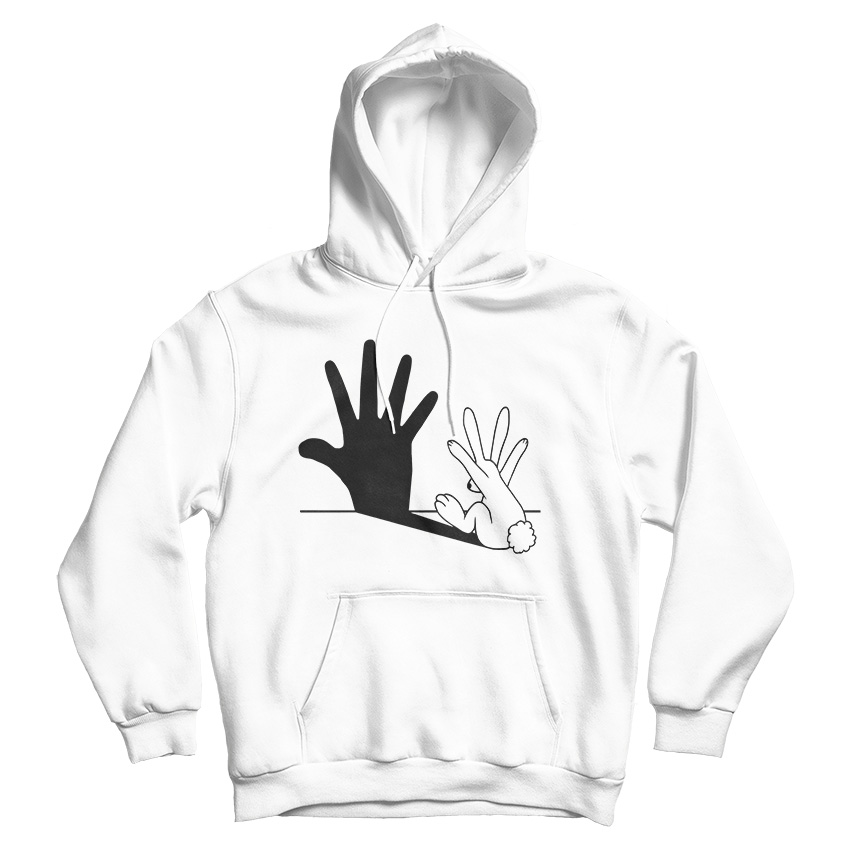 Rabbit Hand Shadow Hoodie
