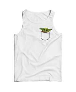 Star Wars Baby Yoda In Pocket Tank Top