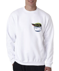 Pocket Baby Yoda Mandalorian Sweatshirt