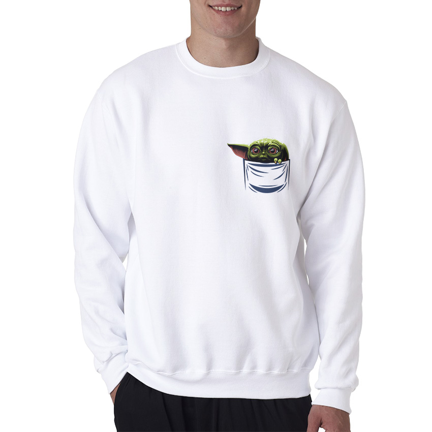 Pocket Baby Yoda Mandalorian Sweatshirt