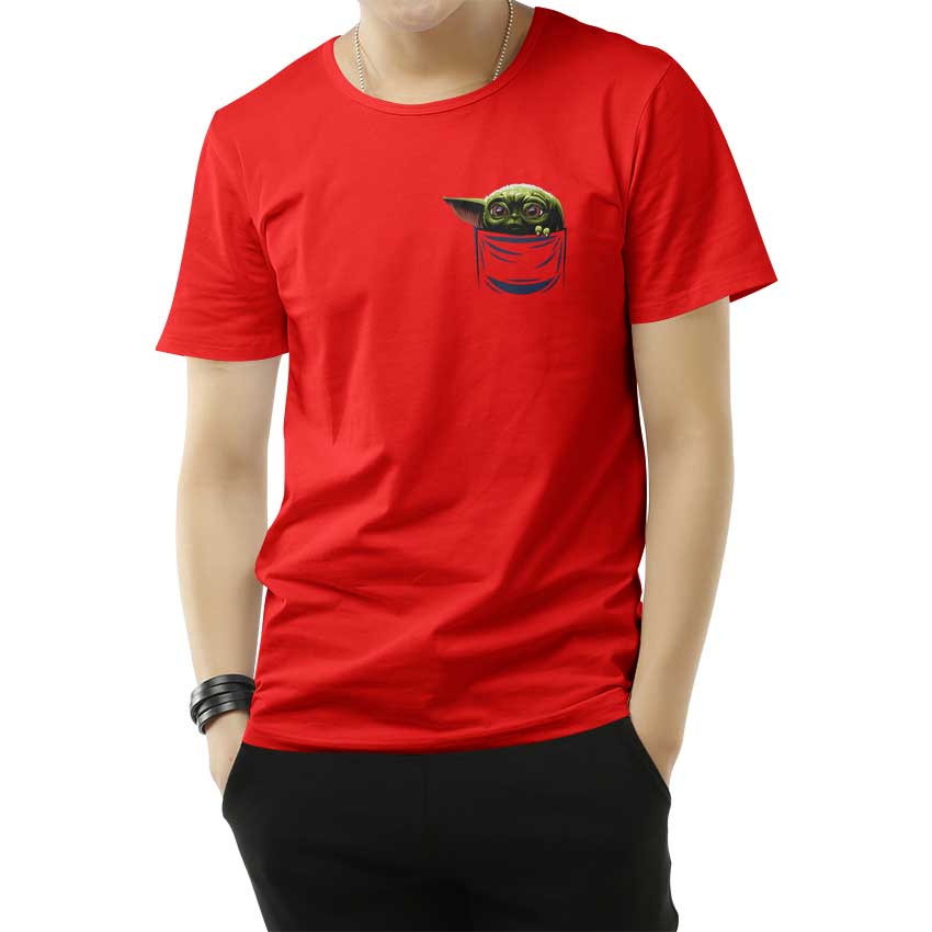 Pocket Baby Yoda Mandalorian T-Shirt