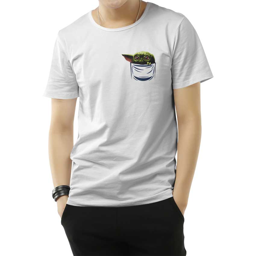 Pocket Baby Yoda Mandalorian T-Shirt