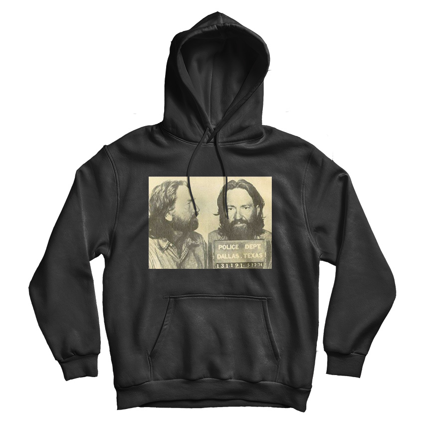 Willie Nelson Mugshot Hoodie