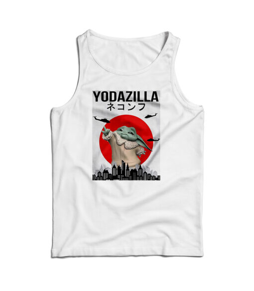Baby Yoda Yodazilla Tank Top