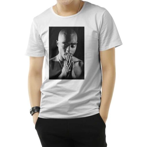 Hip Hop Legend Tupac Praying T-Shirt