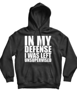 In My Defense I Was Left Unsupervised Hoodie