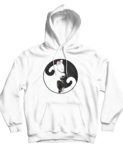 Luna and Artemis Inspired Yin Yang Sailor Cats Hoodie