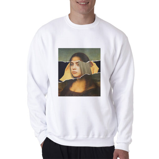 Billie Eilish X Monalisa Parody Sweatshirt