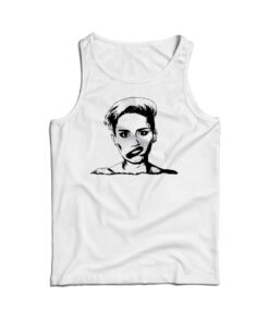 Black And White Miley Cyrus Tank Top