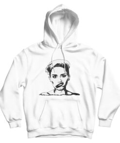Black And White Miley Cyrus Hoodie
