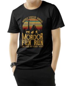 Middle Earth's Annual Mordor Fun Run One Does Not Simply Walk T-Shirt