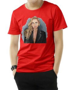 Miley Cyrus In Grammy T-Shirt
