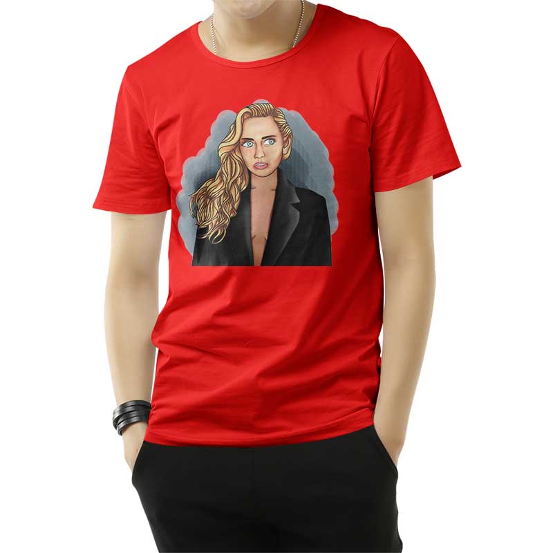 Miley Cyrus In Grammy T-Shirt
