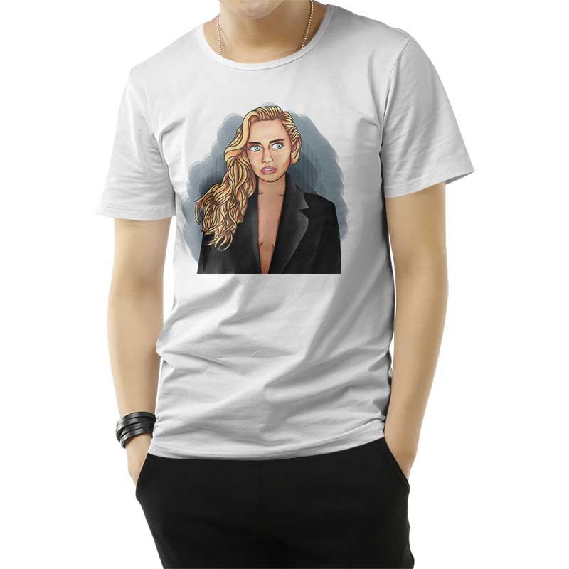 Miley Cyrus In Grammy T-Shirt