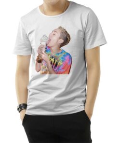 Miley Cyrus Licking Ice Cream T-Shirt