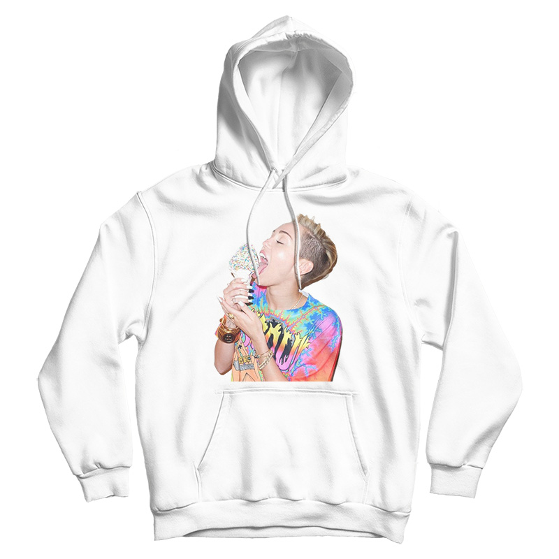 Miley Cyrus Licking Ice Cream Hoodie